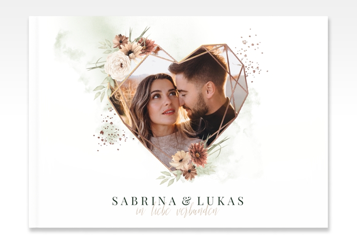 Gästebuch A4 quer Odeur A4 quer, Hardcover rosegold
