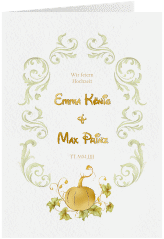 Klick: Details zu Einladungskarte Hochzeit "Märchenhaft" anzeigen Einladungskarte Hochzeit Märchenhaft