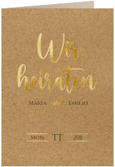 Klick: Details zu Einladungskarte Hochzeit "Noble" anzeigen Einladungskarte Hochzeit Noble