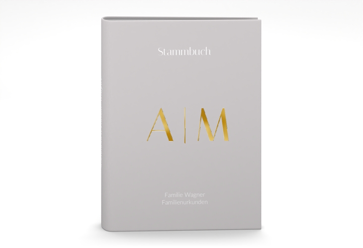Stammbuch A5 Clean Initial Stammbuch A5 gold
