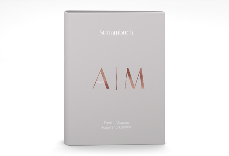 Stammbuch A5 Clean Initial Stammbuch A5 rosegold