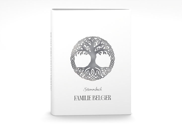 Stammbuch A5 Lebensbaum Stammbuch A5 silber im Stil der Kelten und Wikinger
