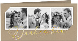 Dankeskarte Hochzeit Crafty