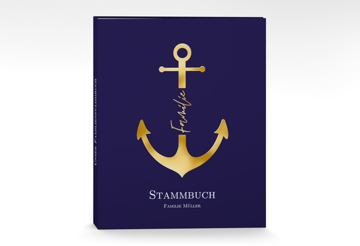 Stammbuch A4 Familienanker Stammbuch A4 gold