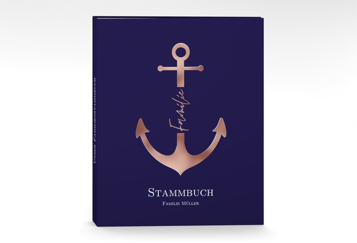 Stammbuch A4 Familienanker Stammbuch A4 rosegold