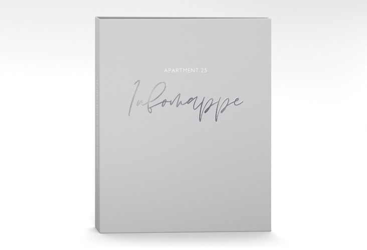 Gästemappe Ferienwohnung A4 Stadt Apartment Gästemappe A4 silber