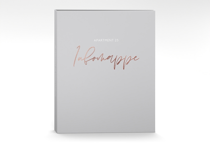 Gästemappe Ferienwohnung A4 Stadt Apartment Gästemappe A4 rosegold