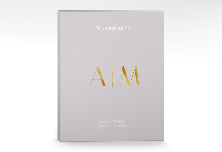 Stammbuch A4 Clean Initial Stammbuch A4 gold