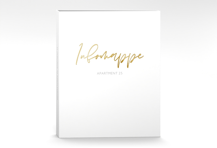 Gästemappe Ferienwohnung A4 Stadt Apartment Gästemappe A4 gold