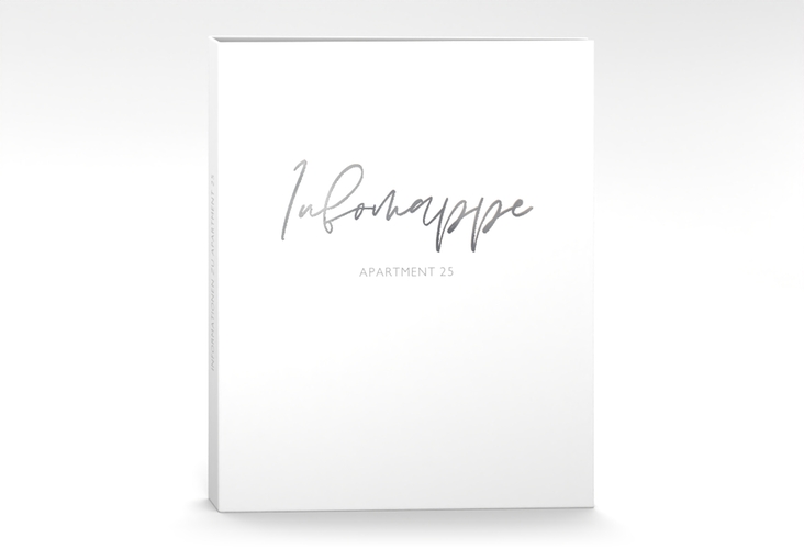 Gästemappe Ferienwohnung A4 Stadt Apartment Gästemappe A4 silber