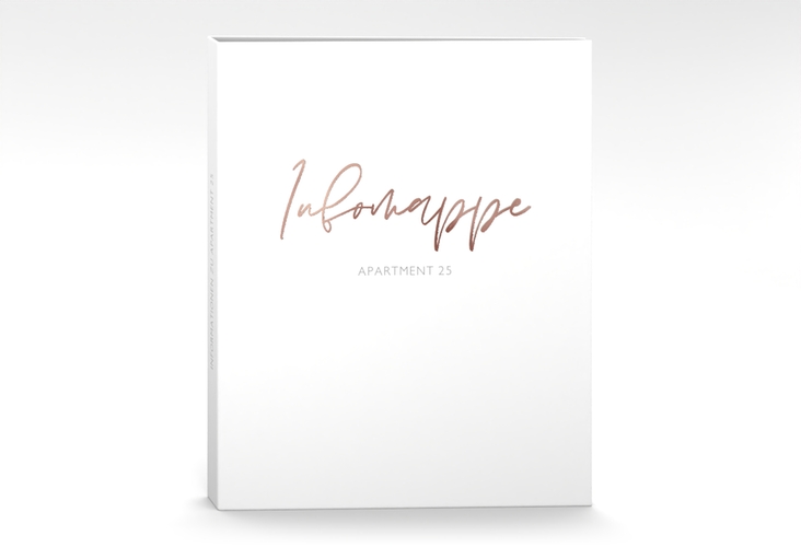 Gästemappe Ferienwohnung A4 Stadt Apartment Gästemappe A4 rosegold