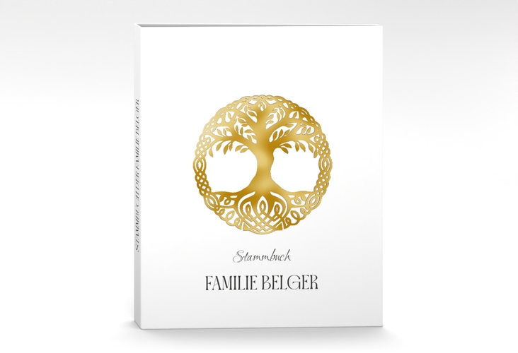 Stammbuch A4 Lebensbaum Stammbuch A4 gold im Stil der Kelten und Wikinger