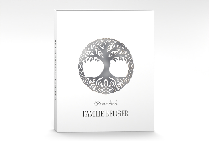 Stammbuch A4 Lebensbaum Stammbuch A4 silber im Stil der Kelten und Wikinger