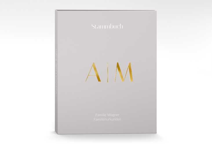Stammbuch A4 Clean Initial Stammbuch A4 gold