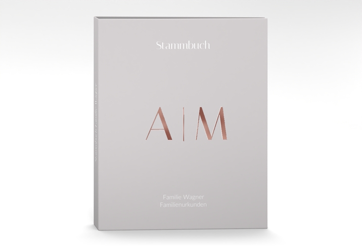 Stammbuch A4 Clean Initial Stammbuch A4 rosegold