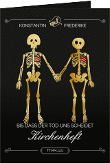 Klick: Details zu Kirchenheft Hochzeit "Bones" anzeigen Kirchenheft Hochzeit "Bones"