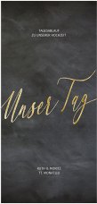 Tagesablauf Hochzeit Chalkboard