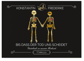 Klick: Details zu Gästebuch A4 quer "Bones" anzeigen Gästebuch A4 quer "Bones"