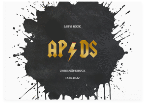 Gästebuch A4 quer "Hardrock"