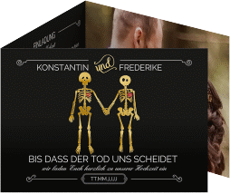 Klick: Details zu Hochzeitseinladung "Bones" anzeigen Hochzeitseinladung "Bones"