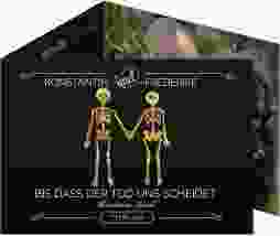 Dankeskarte Hochzeit "Bones"