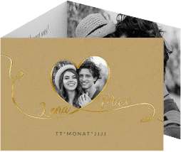 Hochzeitseinladung "Herzensbund"