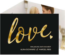 Hochzeitseinladung "Glam"