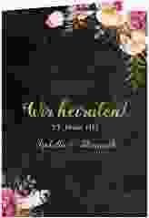 Einladungskarte Hochzeit "Flowers"