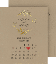 Klick: Details zu Save the Date-Kalenderblatt "Naturelove" anzeigen Save the Date-Kalenderblatt "Naturelove"