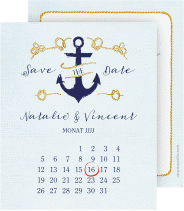 Klick: Details zu Save the Date-Kalenderblatt "Anker" anzeigen Save the Date-Kalenderblatt "Anker"