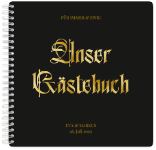 Klick: Details zu Gästebuch Hochzeit "Wednesday" anzeigen Gästebuch Hochzeit "Wednesday"