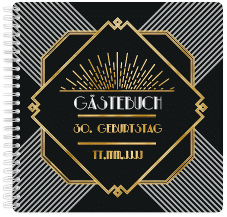 Gästebuch Geburtstag "Glamour"