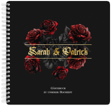 Gästebuch Hochzeit "Gothic Rose"