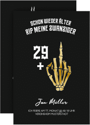 Einladung 30. Geburtstag Alter Knochen