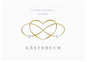 Gästebuch A4 quer "Infinity"