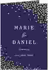 Einladungskarte Hochzeit "Glitter"