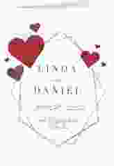 Einladungskarte Hochzeit "Herzlich"