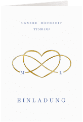 Einladungskarte Hochzeit "Infinity"