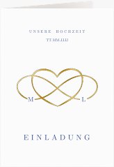 Einladungskarte Hochzeit Infinity