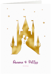 Einladungskarte Hochzeit "Castle"