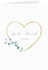 Klick: Details zu Einladungskarte Hochzeit "Greenheart" anzeigen Einladungskarte Hochzeit "Greenheart"