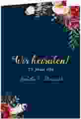 Einladungskarte Hochzeit "Flowers"