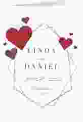 Danksagungskarte Hochzeit "Herzlich"
