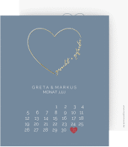Klick: Details zu Save the Date-Kalenderblatt "Lebenstraum" anzeigen Save the Date-Kalenderblatt "Lebenstraum"