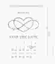 Save the Date-Kalenderblatt "Infinity"