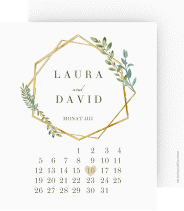 Klick: Details zu Save the Date-Kalenderblatt "Herbarium" anzeigen Save the Date-Kalenderblatt "Herbarium"