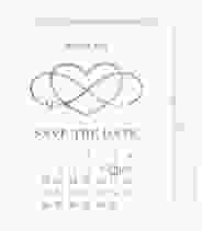 Save the Date-Kalenderblatt "Infinity"