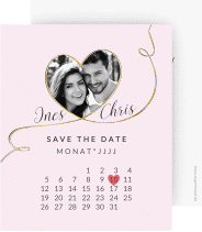 Save the Date-Kalenderblatt "Dolce"