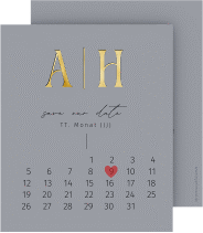 Klick: Details zu Save the Date-Kalenderblatt "Lebensbund" anzeigen Save the Date-Kalenderblatt "Lebensbund"