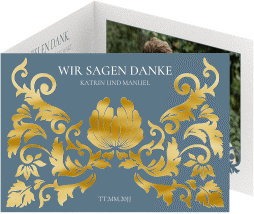 Klick: Details zu Danksagungskarte "Royal" anzeigen Danksagungskarte "Royal"